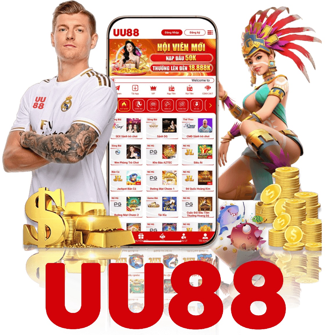 Giao diện UU88 trên di động